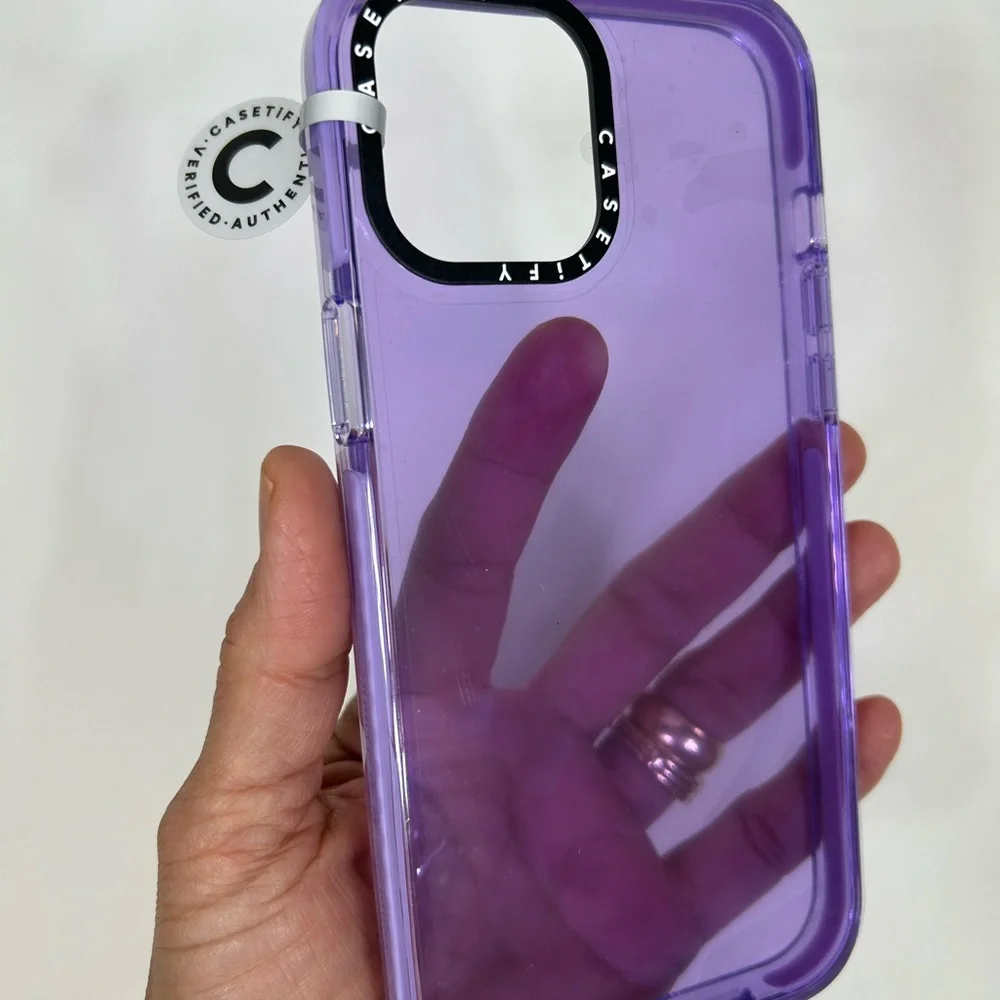 CASETIFY Impact Case Custom Phone Case Apple iPhone 12 Pro Max Sheer Purple